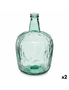 Figurine Décorative DKD Home Decor Verre Fleurs Bois MDF (17 x 17 x 26 cm) | Tienda24 Tienda24.eu