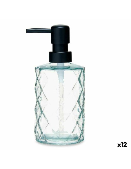 Distributeur de Savon Diamant Verre Transparent Plastique 410 ml (12 Unités) | Tienda24 Tienda24.eu