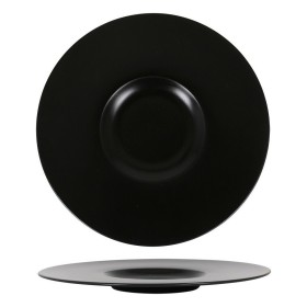 Assiette plate Neat Porcelaine Noir (Ø 30 cm) de Inde, Plats et plateaux - Réf : S2213435, Prix : 8,87 €, Remise : %