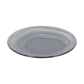 Assiette plate Inde Kilauea 24 x 24 x 2,5 cm Noir de Inde, Plats et plateaux - Réf : S2213542, Prix : 2,81 €, Remise : %