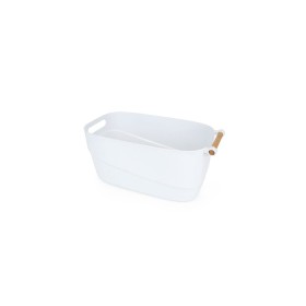 Panier Multi-usages Confortime Blanc Plastique Avec des poignées 27 x 14,5 x 12 cm de Confortime, Boîtes et coffres de rangem...