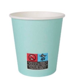 Set of glasses Algon Aquamarine Cardboard Disposable 200 ml by Algon, Tumblers - Ref: S2214164, Price: 0,56 €, Discount: %