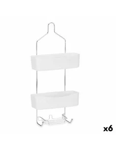 Tapete Antiderrapante para Duche 50 x 80 cm Cinzento escuro (6 Unidades) | Tienda24 Tienda24.eu