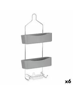 Duschaufhänger Confortime Aluminium 27,5 x 12 x 63,5 cm (4 Stück) | Tienda24 Tienda24.eu