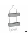 Colgador para la Ducha 28 x 60 x 14 cm Gris Metal Plástico (6 Unidades) | Tienda24 Tienda24.eu