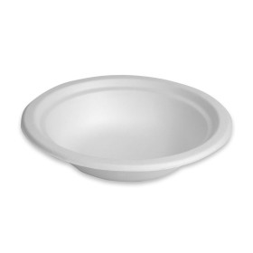 Plate set Algon White Sugar Cane Disposable 350 ml 12 Units by Algon, Turntables - Ref: S2214275, Price: 0,86 €, Discount: %