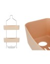 Rangement de douche 28 x 60 x 14 cm Beige Métal Plastique (6 Unités) | Tienda24 Tienda24.eu