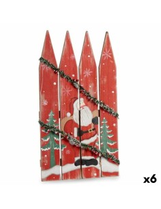 Figura Decorativa Natal Branco Castanho Preto Verde Cerâmica 14 x 37,5 x 27,5 cm | Tienda24 Tienda24.eu