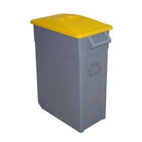 Poubelle recyclage Denox 65 L Jaune de Denox, Ordures et recyclage - Réf : S2214474, Prix : 36,24 €, Remise : %