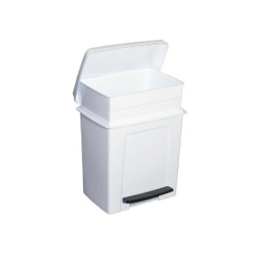 Papeleira com Pedal Branco 8 L de BigBuy Home, Papeleiras - Ref: S2214478, Preço: 10,66 €, Desconto: %