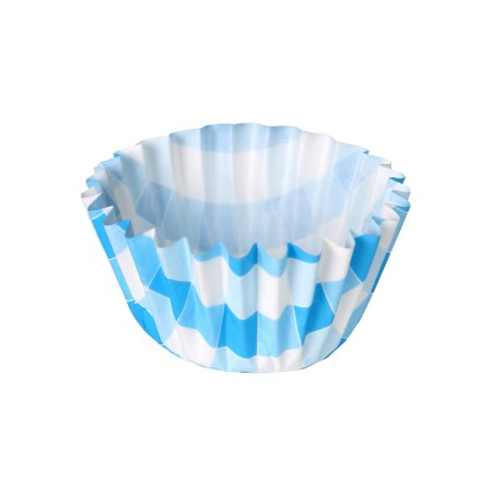 Muffin Tray Algon Blue Stripes Disposable (30 Units) by Algon, Muffin & Cupcake Tins & Moulds - Ref: S2214746, Price: 0,47 €,...