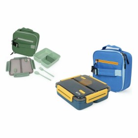 Runde Lunchbox mit Deckel Bambus 17 x 7 x 17 cm (12 Stück) | Tienda24 - Global Online Shop Tienda24.eu