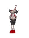 Figura Decorativa Reno de Navidad Rojo Gris Poliéster 13 x 65 x 18 cm (4 Unidades) | Tienda24 Tienda24.eu