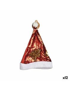 Cappello di Babbo Natale Paillettes Rosso Dorato 28 x 2 x 39 cm (12 Unità) da Krist+, Natale - Ref: S3627180, Precio: 31,41 €...