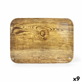 Tray La Mediterránea Wood Melamin 42 x 31 x 2 cm (9Units) by La Mediterránea, Plates and dishes - Ref: S2225957, Price: 43,71...