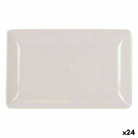 Vassoio per aperitivi La Mediterránea Melammina Bianco Brillante 20 x 13 x 2 cm (24 Unità) di La Mediterránea, Piatti e tegli...