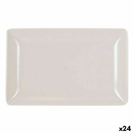 Vassoio per aperitivi La Mediterránea Melammina Bianco Brillante 20 x 13 x 2 cm (24 Unità) di La Mediterránea, Piatti e tegli...