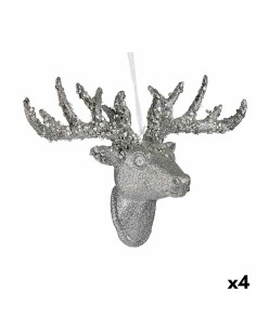 Decorazione Natalizia Renna di Natale Ciondolo Argentato 32 cm (4 Unità) da Krist+, Natale - Ref: S3627283, Precio: 21,78 €, ...