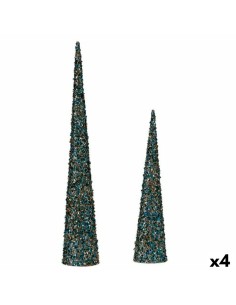 Set di Cifre Coni Paillettes Azzurro Dorato Plastica (4 Unità) da Krist+, Natale - Ref: S3627294, Precio: €45.41, Descuento: %