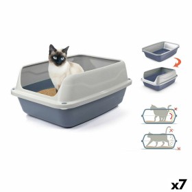 Caixa de Areia para Gatos Georplast Sonic Plástico 44,5 x 34 x 18,5 cm (7 Unidades) de Georplast, Caixas de areia - Ref: S222...