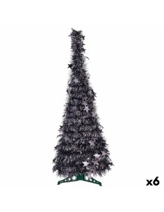 Albero di Natale Antracite Tinsel 38 x 38 x 105 cm (6 Unità) da Krist+, Natale - Ref: S3627345, Precio: 91,61 €, Descuento: %