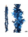 Christmas garland Tinsel Stars Blue 9 x 9 x 200 cm (36 Units) | Tienda24 Tienda24.eu