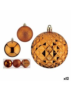 Set di palline di Natale Arancio PVC Ø 8 cm (12 Unità) da Krist+, Natale - Ref: S3627400, Precio: €15.92, Descuento: %