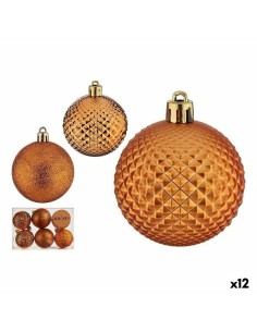 Set di palline di Natale 6 cm Arancio PVC (12 Unità) da Krist+, Natale - Ref: S3627402, Precio: €18.15, Descuento: %