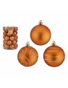 Conjunto de bolas de Natal Laranja PVC 6 cm (4 Unidades) | Tienda24 Tienda24.eu