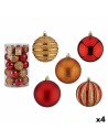 Set di palline di Natale Rosso Arancio PVC Ø 8 cm (4 Unità) da Krist+, Natale - Ref: S3627417, Precio: €54.18, Descuento: %