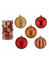 Set di palline di Natale Rosso Arancio PVC Ø 8 cm (4 Unità) da Krist+, Natale - Ref: S3627417, Precio: €54.18, Descuento: %