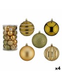 Set de Bolas de Navidad Verde Dorado PVC 8 x 9 x 8 cm (4 Unidades) | Tienda24 Tienda24.eu