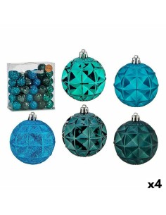 Boules de Noël Multicouleur Doré Velours côtelé Foam 6 x 6 x 6 cm (6 Unités) | Tienda24 Tienda24.eu