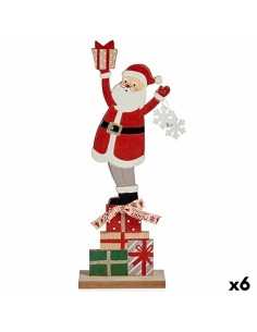 Figura Decorativa Natal Branco Castanho Preto Verde Cerâmica 14 x 37,5 x 27,5 cm | Tienda24 Tienda24.eu