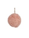 Christmas Bauble Fluffy toy Dark pink 8 x 8 x 8 cm (12 Units) | Tienda24 Tienda24.eu