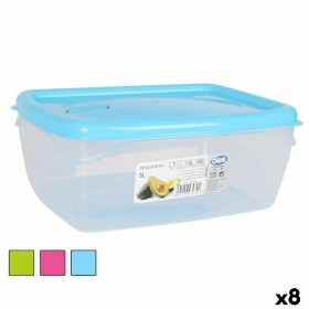 Lancheira Retangular com Tampa Dem 5 L Retangular 29,5 x 21,5 x 11,7 cm (8 Unidades) de Dem, Armazenamento de alimentos - Ref...