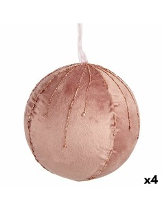 Lot de boules de Noël Cuivre Plastique 5 x 6 x 5 cm (12 Unités) | Tienda24 Tienda24.eu