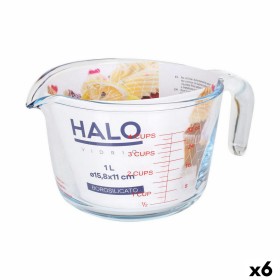 Measuring Jug Halo 1 L Glass (6 Units) by Halo, Measuring Cups & Jugs - Ref: S2226231, Price: 19,88 €, Discount: %