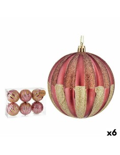 Christmas bauble Multicolour Pink Sand Fabric 10 x 9 x 30 cm | Tienda24 Tienda24.eu