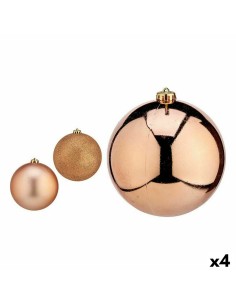 Weihnachtsbaumkugeln Ø 6 cm 24 Stück Champagne PVC | Tienda24 Tienda24.eu