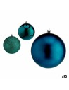 Set di palline di Natale Azzurro Plastica 10 x 11 x 10 cm (12 Unità) da Krist+, Natale - Ref: S3627605, Precio: 54,87 €, Desc...