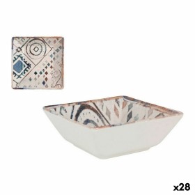 Bol La Mediterránea Grecia Porcelaine Bleu Marron 13 x 13 x 5 cm (28 Unités) de La Mediterránea, Plats et plateaux - Réf : S2...