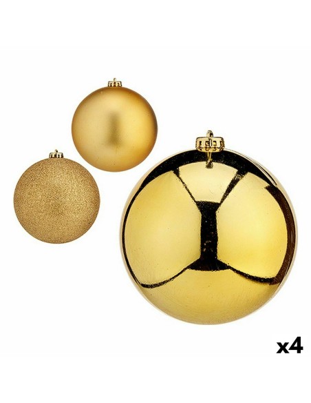 Set of Christmas balls Golden Plastic Ø 15 cm (4 Units) | Tienda24 Tienda24.eu