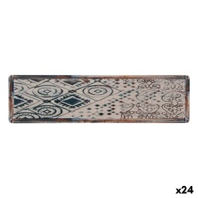 Piatto Fondo Bidasoa Fosil Bianco Nero Ceramica 21 x 21 x 4,7 cm (6 Unità) | Tienda24 - Global Online Shop Tienda24.eu