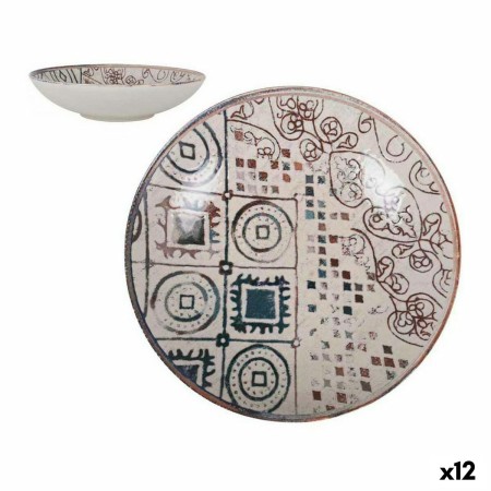 Assiette creuse La Mediterránea Grecia Porcelaine (12 Unités) de La Mediterránea, Plats et plateaux - Réf : S2226297, Prix : ...