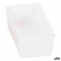 Boîte Multiusage Modulaire Blanc 15 x 8 x 5,3 cm (24 Unités) de BigBuy Home, Boîtes et coffres de rangement - Réf : S2226304,...