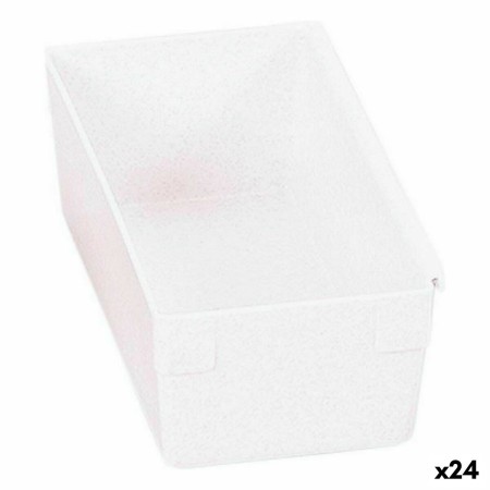 Caja Multiusos Modular Blanco 15 x 8 x 5,3 cm (24 Unidades) de BigBuy Home, Cajas y arcones de almacenaje - Ref: S2226304, Pr...