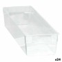 Caixa Multiusos Modular Transparente 22,5 x 8 x 5,3 cm (24 Unidades) de BigBuy Home, Caixas e baús de arrumação - Ref: S22263...