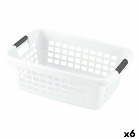 Cesto per i Panni Sporchi Con manici Bianco 50 L (6 Unità) | Tienda24 - Global Online Shop Tienda24.eu