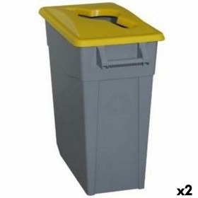 Seau à déchets avec pédale Plastiken Blanc PVC | Tienda24 - Global Online Shop Tienda24.eu